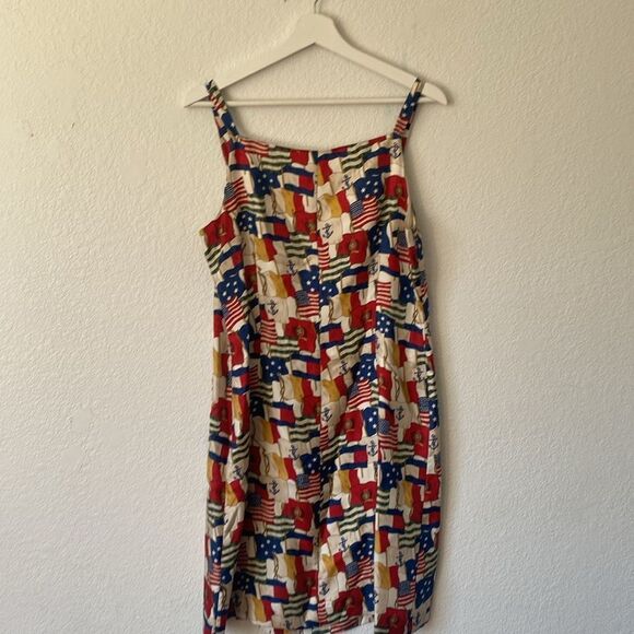 Vintage Y2K Tommy Hilfiger 100 % Silk Americana Military Dress - Picture 8 of 8